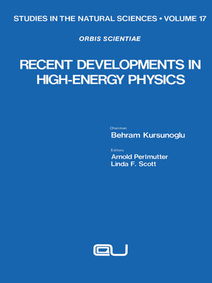 cover image of Recent Developments in High-Energy Physics